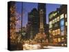 Holiday Lights on North Michigan Avenue, Chicago, Illinois, USA-Alan Klehr-Stretched Canvas