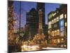 Holiday Lights on North Michigan Avenue, Chicago, Illinois, USA-Alan Klehr-Mounted Photographic Print