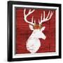 Holiday Lodge Silhouette I-Paul Brent-Framed Art Print