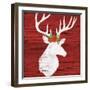 Holiday Lodge Silhouette I-Paul Brent-Framed Art Print