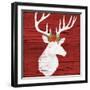 Holiday Lodge Silhouette I-Paul Brent-Framed Art Print