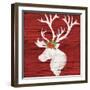 Holiday Lodge Silhouette II-Paul Brent-Framed Art Print