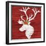 Holiday Lodge Silhouette II-Paul Brent-Framed Art Print