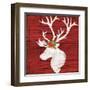 Holiday Lodge Silhouette II-Paul Brent-Framed Art Print