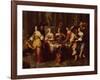 Holiday Meal (Oil on Canvas)-Hieronymus Janssens-Framed Giclee Print