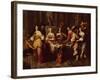 Holiday Meal (Oil on Canvas)-Hieronymus Janssens-Framed Giclee Print