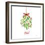 Holiday Mistletoe-Farida Zaman-Framed Premium Giclee Print