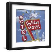 Holiday Motel-Anthony Ross-Framed Art Print