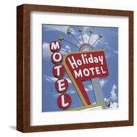 Holiday Motel-Anthony Ross-Framed Art Print