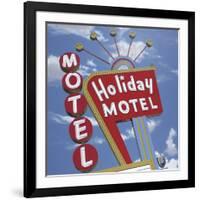 Holiday Motel-Anthony Ross-Framed Art Print