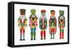 Holiday Nutcrackers I-Farida Zaman-Framed Stretched Canvas