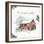 Holiday on the Farm IV Merry Christmas-Anne Tavoletti-Framed Art Print