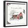 Holiday on the Farm IV Merry Christmas-Anne Tavoletti-Framed Art Print