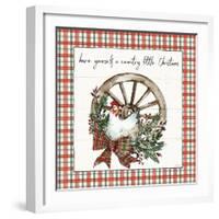 Holiday on the Farm V Plaid-Anne Tavoletti-Framed Art Print