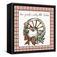 Holiday on the Farm V Plaid-Anne Tavoletti-Framed Stretched Canvas