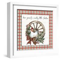 Holiday on the Farm V Plaid-Anne Tavoletti-Framed Art Print