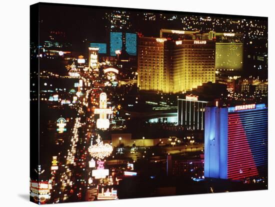 Holiday Page Las Vegas at Night, 1997-null-Stretched Canvas