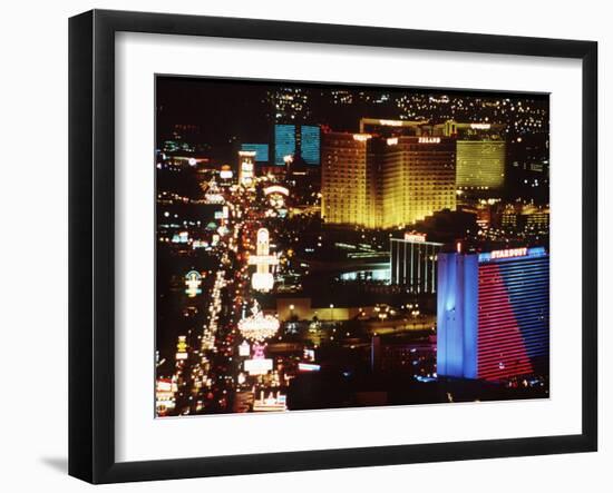 Holiday Page Las Vegas at Night, 1997-null-Framed Premium Photographic Print
