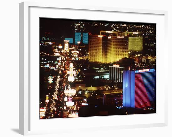 Holiday Page Las Vegas at Night, 1997-null-Framed Photographic Print