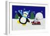 Holiday Penguin-Betz White-Framed Art Print