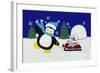 Holiday Penguin-Betz White-Framed Art Print