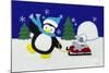 Holiday Penguin-Betz White-Mounted Art Print