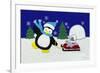 Holiday Penguin-Betz White-Framed Art Print