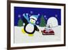 Holiday Penguin-Betz White-Framed Art Print