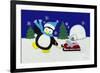 Holiday Penguin-Betz White-Framed Art Print