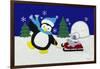 Holiday Penguin-Betz White-Framed Art Print