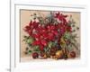 Holiday Poinsettia Basket-Barbara Mock-Framed Giclee Print