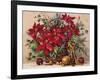 Holiday Poinsettia Basket-Barbara Mock-Framed Giclee Print