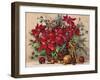 Holiday Poinsettia Basket-Barbara Mock-Framed Giclee Print