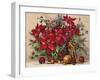 Holiday Poinsettia Basket-Barbara Mock-Framed Giclee Print