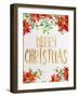 Holiday Poinsettias II-Lanie Loreth-Framed Art Print