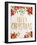 Holiday Poinsettias II-Lanie Loreth-Framed Art Print