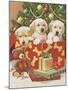 Holiday Puppies-William Vanderdasson-Mounted Giclee Print