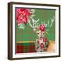 Holiday Reindeer on Plaid II-Patricia Pinto-Framed Art Print