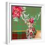 Holiday Reindeer on Plaid II-Patricia Pinto-Framed Art Print