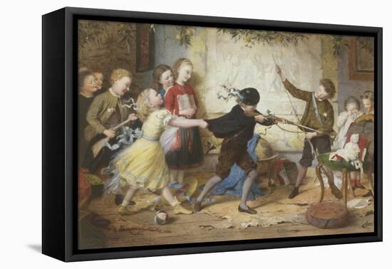 Holiday Riots Or the Muckley Children at Play, c.1869-William Jabez Muckley-Framed Stretched Canvas