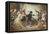 Holiday Riots Or the Muckley Children at Play, c.1869-William Jabez Muckley-Framed Stretched Canvas