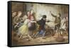 Holiday Riots Or the Muckley Children at Play, c.1869-William Jabez Muckley-Framed Stretched Canvas