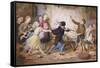 Holiday Riots or the Muckley Children at Play-William Jabez Muckley-Framed Stretched Canvas