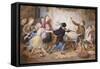 Holiday Riots or the Muckley Children at Play-William Jabez Muckley-Framed Stretched Canvas