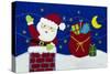 Holiday Santa-Betz White-Stretched Canvas