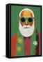 Holiday Santa-Treechild-Framed Stretched Canvas