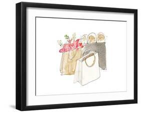 Holiday Shopping Bags II-Lanie Loreth-Framed Art Print