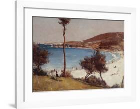 Holiday sketch at Coogee-Tom Roberts-Framed Premium Giclee Print