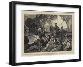 Holiday Sketches, a Halt for Water During an Ascent of Snowdon-Edward John Gregory-Framed Giclee Print