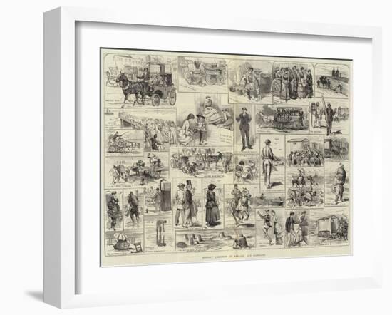 Holiday Sketches at Margate and Ramsgate-Alfred Courbould-Framed Giclee Print